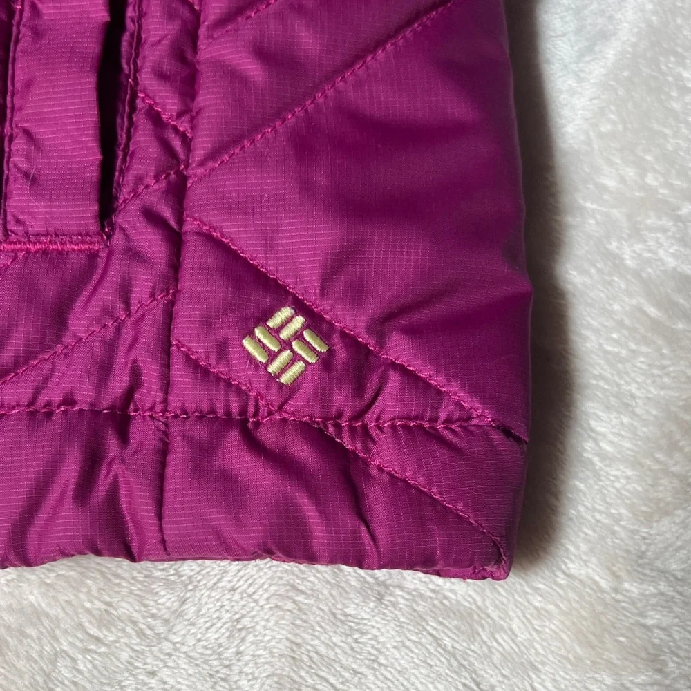 Columbia Kid’s Purple Quilted Lightweight Jacket SZ 4 Toddler - Picture 8 of 11